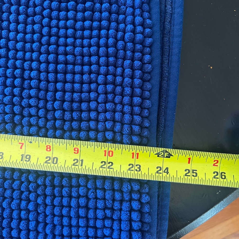 Blue Textured Rug - Picture 4 of 5